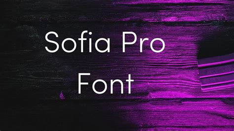 sofiapro font